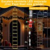 Luces Navideñas de Escalera 3M 240 LED con Santa Claus