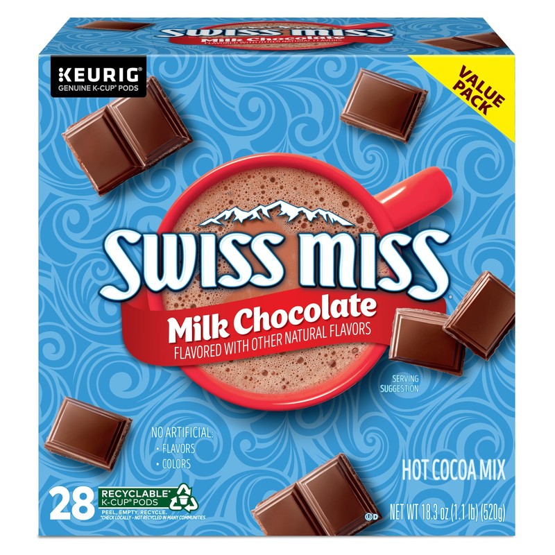 Swiss Miss Milk Chocolate Hot Cocoa Keurig Single-Serve K Cup