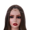 Crysly Boho - Cadena para la cabeza con cristales dorados