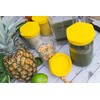HOUSERRY DELUXE Easy-Grip Easy-Open 100% Silicone Mason Jar Lid -