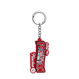 FC Bayern München Postcards Keyring, red