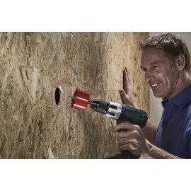 wolfcraft Bi-Metal Hole Saw I 5485000 I for Drywall Materials, Wood, Plastics and Metals, Cutting Depth 40 mm