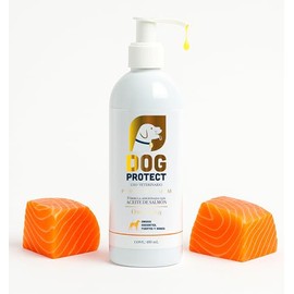Metazoo Dog Protect Aceite de salmón para Perro, Omega 3, 6 y 9