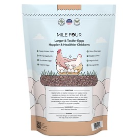 Mile Four Chick Grit for Baby Chicks - Chickens Age 0-8 Weeks, 100% Natural Mineral Chick Grit Quartzite, Poultry Grit Digestive Aid, USA Mined, 4 lbs