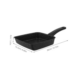Alipis Japanese Oyakodon Pan Non Stick Skillet with Thick Bottom for Eggs Steak Pancakes Versatile Cooking Tool Stovetop Safe