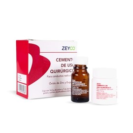 Cemento Dental Endodóntico Zeyco para Conductos Radiculares, Sellador Quirúrgico de Zinc Eugenol, Alta Adhesión y Fluidez, Uso Profesional en Endodoncia, Sellado Hermético y Preciso