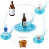 6 Pack Inflatable Mermaid Drink Holder, LIYDE Drink Floaties Floating