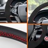 SUNBREATH Compatible with Hand Sewn Steering Wheel Cover for Honda