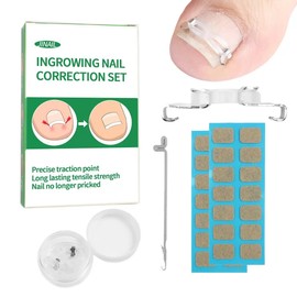 Professional Ingrown Toenail Corrector Kit - Curved Nail Strips & Toe Pads for Embedded/Curled Nails