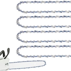 4 Pack 12 Inch Chainsaw Chain 3/8" LP Pitch .050'' Gauge 45 Drive Links fits DeWalt, Ryobi, Craftsman, Makita and more