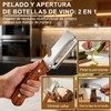 Pelador de Verduras Multifuncional LANBONE con Mango de Madera y