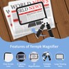 5X Magnifying Glass with Light, Lightweight Full Page Magnifier for