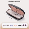 Marvolia Glasses Case Hard Shell Eyeglasses Case PU Leather Protective