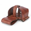 TOURBON Large Genuine Leather Tape Measure Holder Belt Pouch Electricians