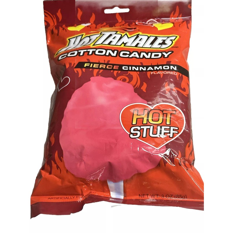 trive Hot Tamales Fierce Cinnamon Hot Stuff Cotton Candy: 3oz