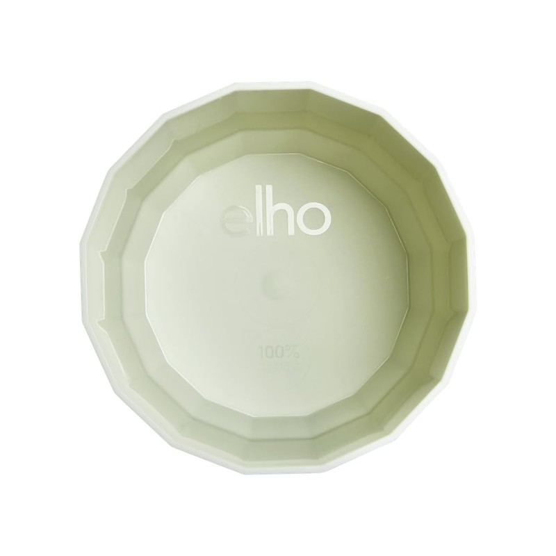 Elho Facet Round 17cm Vasi per Piante - Tea Green
