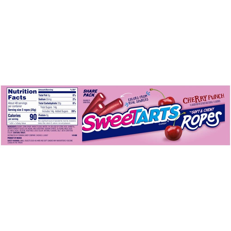SweeTARTS Soft & Chewy Ropes, 3.5 Ounce Packages (Pack of