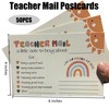 UMOKO Teacher Mail Notes for Parents, 50-Pack, 4x6 inches, Positive