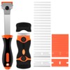 MUNSKT Double Edge Window Scraper and Hob Scraper with Long