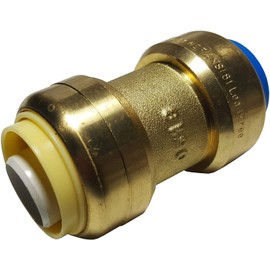 1 Piece XFITTING 1/2" Push Fit x 1/2" PB (polybutylene) Conversion Coupling, Brass