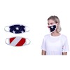 Patriotic Face Mask: 3 Pack: Double-Ply, Poly/Cotton Washable