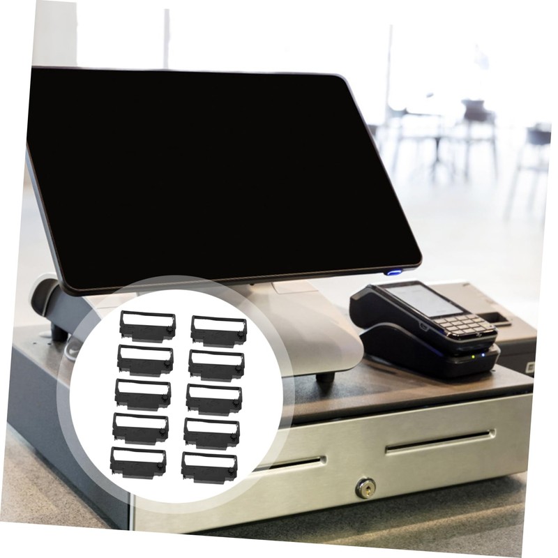 KICHOUSE 10pcs Ink Ribbon Replacement for Cash Registers Compatible and