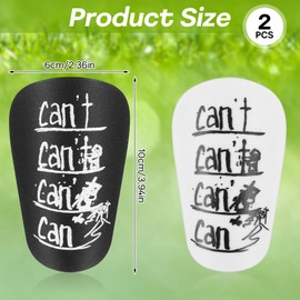 Ymapinc 2Pairs Mini Shin Guards Soccer Pads, Black and White Shin Guards for Adult Youth, Lightweight Football Sports Equipment