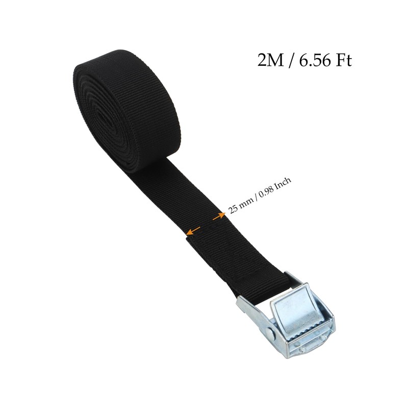 MUKCHAP 12 Pack 2m x 25mm Tie Down Lashing Straps,
