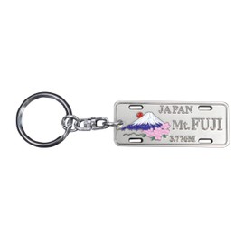Castle Enterprise Japanese Souvenir Keychain (License Plate Mt.FUJI)