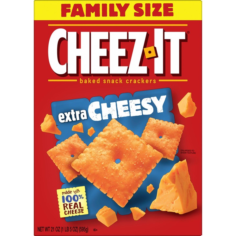 Cheez-It Cheese Crackers, Baked Snack Crackers, Lunch Snacks, Family Size,