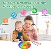 Sensory Activity Board,Silicone Fidget Toy for Kids & Adults,Calming for