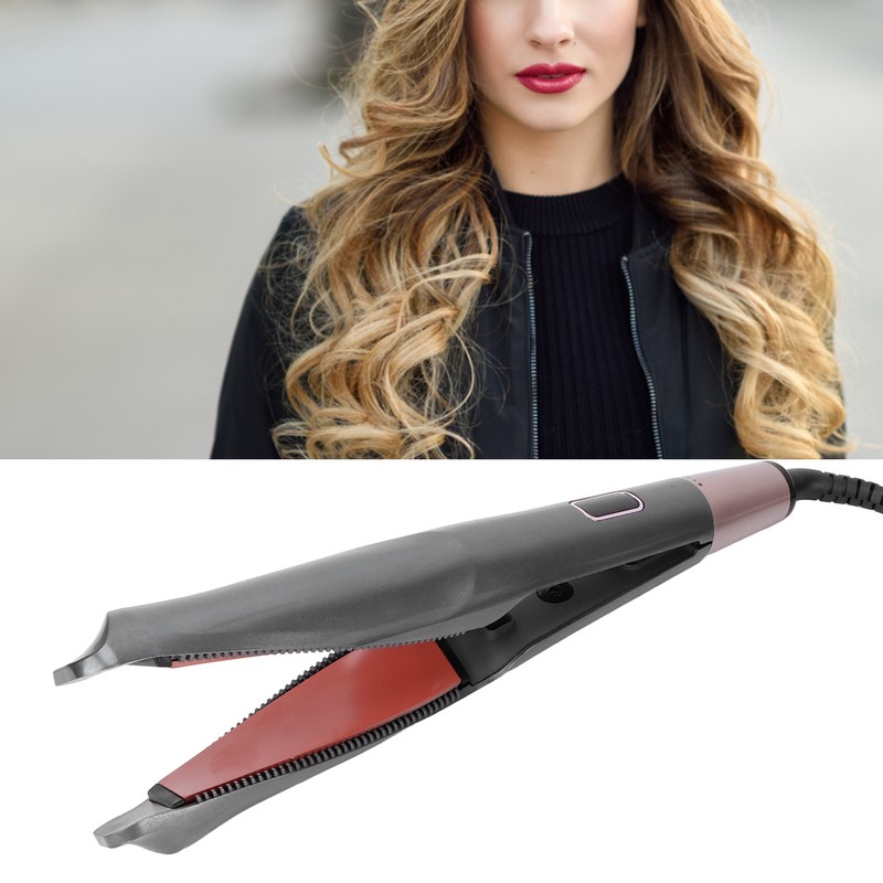 Hair Straightener Curler Professional Temperature Adjustable LCD Curling Iron for
