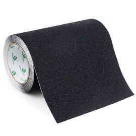 BOMEI PACK 200mm x 5M Black Anti-Slip Stair Skateboard Grip Tape Strong Drawstring Anti-Slip Safety Level Anti-Slip Safety Step for Indoor and Outdoor Use