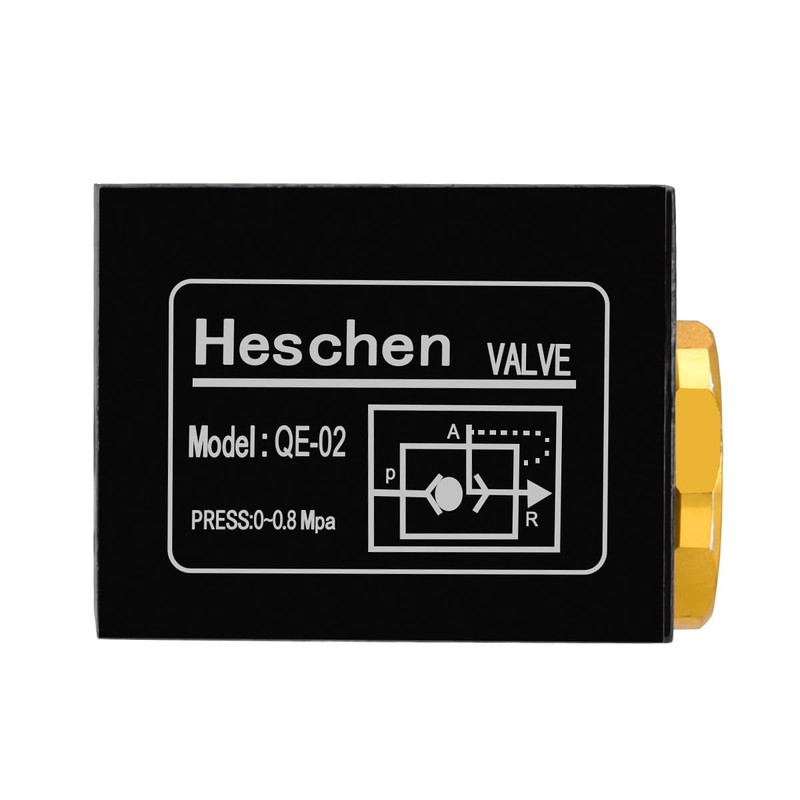 Heschen Pneumatic Quick Exhaust Valve, QE-02, PT1/4 Port, Pipe One