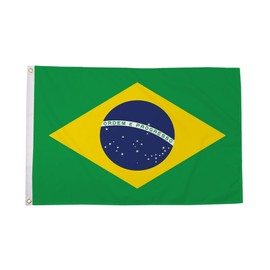 Flagtex Brazil Flag 5ft x 3ft (150cm x 90cm) - Brazilian National Banner Weather Resistant Polyester for Outdoor Display Garden Sports Events Cultural Celebrations Festivals