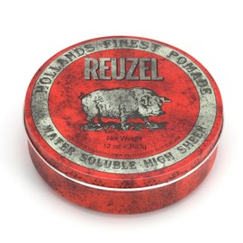 Reuzel Red Pomada soluble en agua de alto brillo - No requiere secado - Fija y da brillo al cabello todo el día sin desarmarse - Fácil de lavar - Sutil aroma a vainilla y cola - Fórmula vegana - 340g