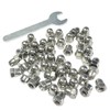 ZDingTech 50pcs M5-0.8 Acorn Cap Nuts,M5-0.8 Cap Nuts,Acorn Hex Cap