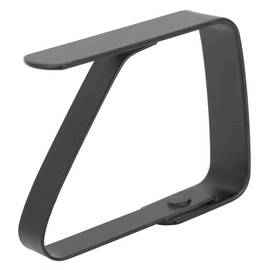 Tablecloth Clips Stainless Steel Stop Slipping Large Triangles Table Cloth Cover Clips Holder Clamps Adjustable for Home Kitchen Picnic Party (Black,1.97"X1.57")