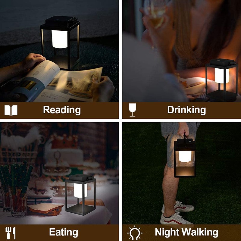 BRIMMEL Aluminum Outdoor Table Lamp - Rechargeable 350 Lumen 3