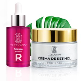 Kit Belleza Nocturna Crema Retinol, Serum Retinol Antiedad Antiarrugas