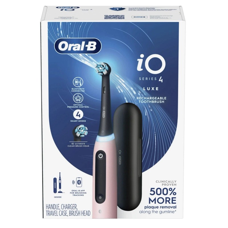 Oral-B iO Series 4 Luxe Electric Toothbrush Pink - New