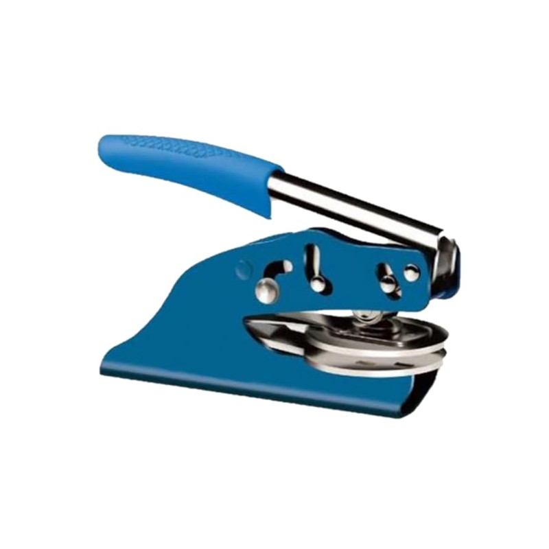Corporate Seal Embosser and Self Inking Stamp | Combo (Blue,