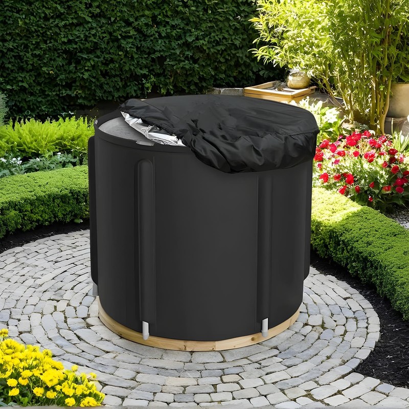 Ice Bath Cover - Oxford Cloth Adjustable Elastic Ring Ice