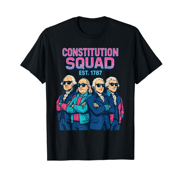 Constitution Day Shirt Retro Squad Est 1787 Patriotic Style T-Shirt