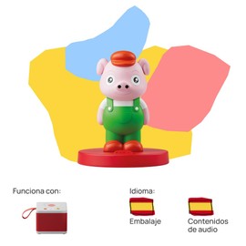 Sound Character of FABA - The Three Piglets and Other Stories - Sound Stories - Toy, Learning Content, in Spanish, for Girls and Boys from 4 Years