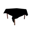 Weavric Rectangle Tablecloth, 72 X 120 Inches, Washable Reusable Black