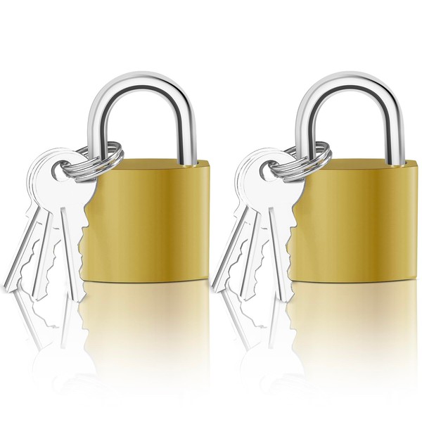 Mesybveo Pack of 2 Padlocks, 32 mm Small Lock with