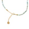 BERGERLIN Genuine Natural Stone Necklace with 925 Sterling Silver Pearl