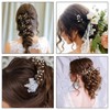 8Pcs Pearl Decor U-Shaped Gold Bobby Pins | Exquisite Bridal