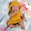 IVITA 8 inch Crying Mini Silicone Baby Dolls Weep Tiny
